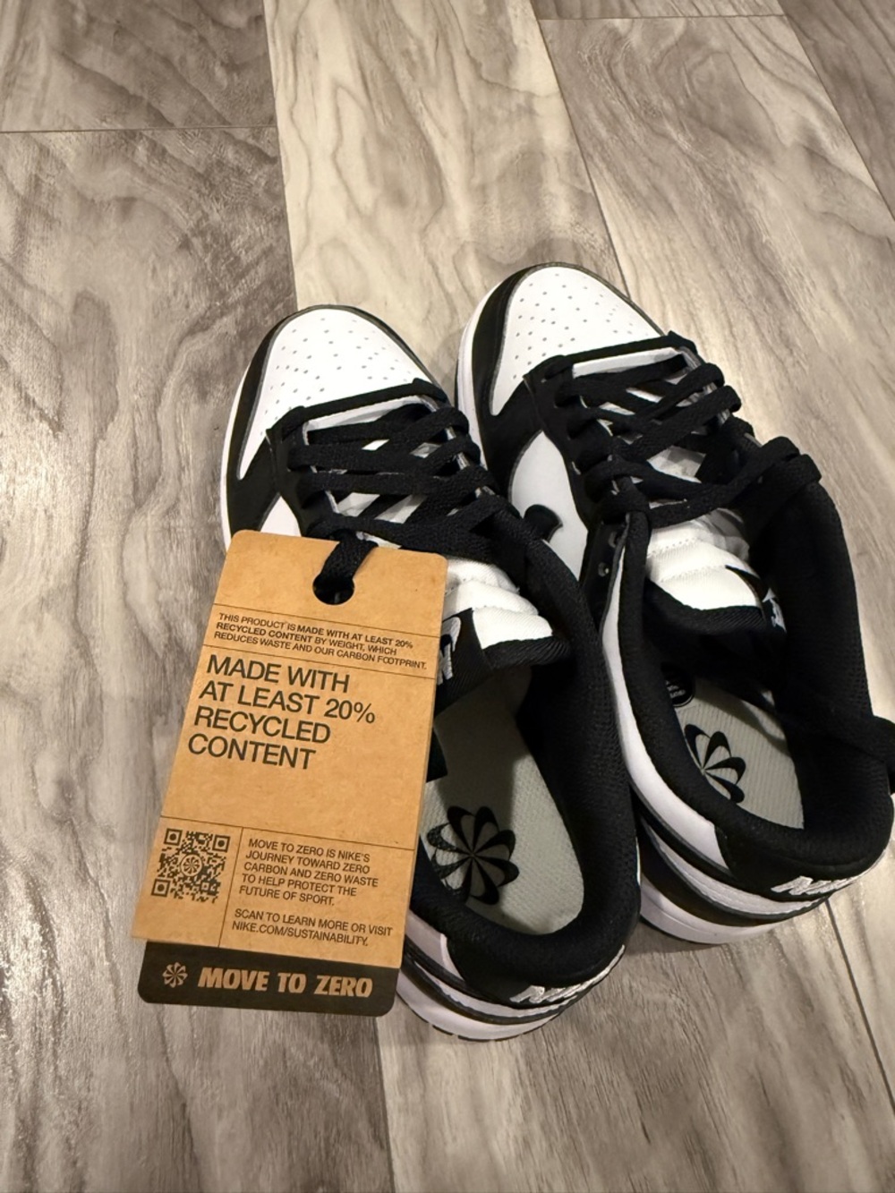 Nike Men’s Dunk Low Sneakers - Black & White - Picture 3 of 6
